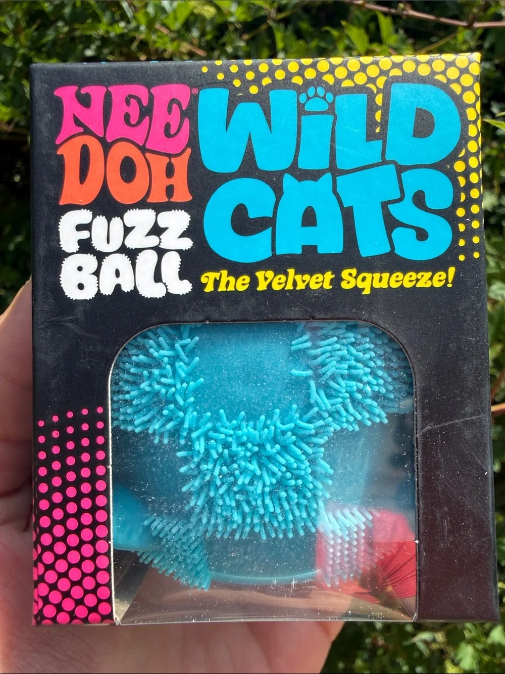 Wild Cats Fuzz Ball Plush Squeeze - Blue